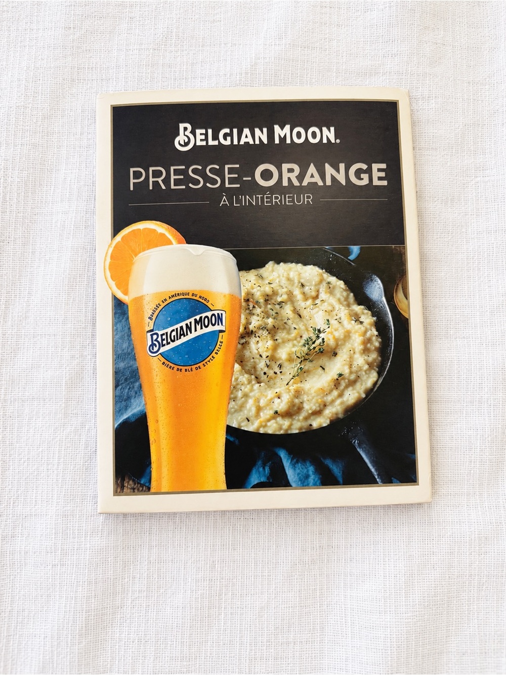 Belgian Moon Orange Squeezer Wall Sign - Orange & Black